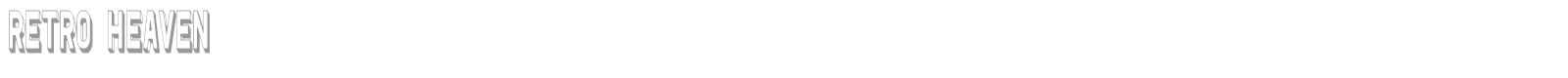 Retro Heaven font preview